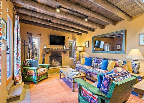New Listing! Two Master Bedrooms-Near Canyon Rd- Genuine Santa Fe Work of Art