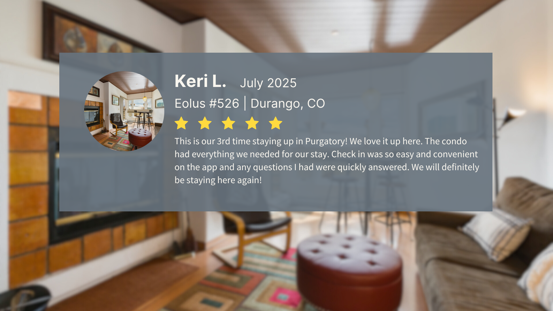 Review for vacation rental home in Durango, CO