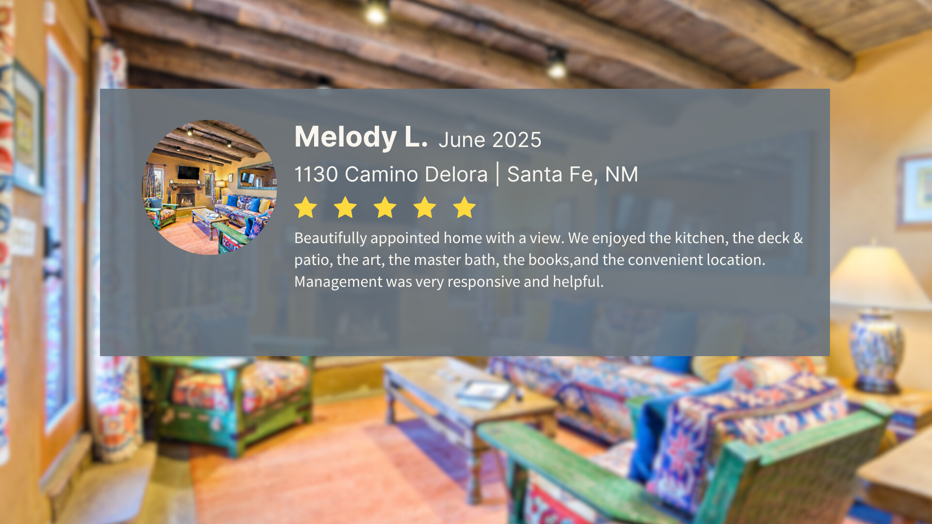Review for vacation rental home in Santa Fe, NM