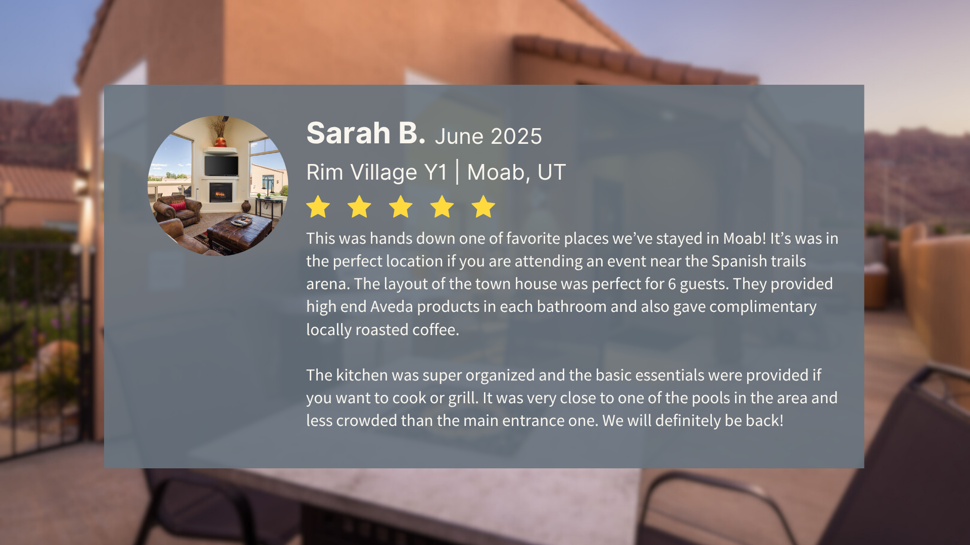 Review for vacation rental home in Moab, UT