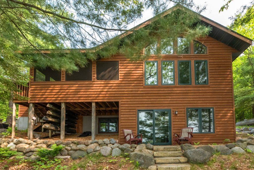 lakefront cabins northwoods