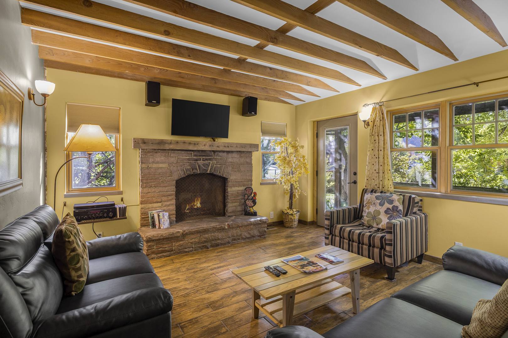 Living room at Creekside Moab property